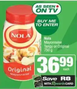 SuperSpar Nola Mayonnaise Tangy or Original offer