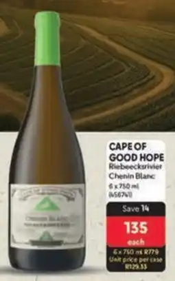 Makro CAPE OF GOOD HOPE Riebeecksrivier Chenin Blanc offer