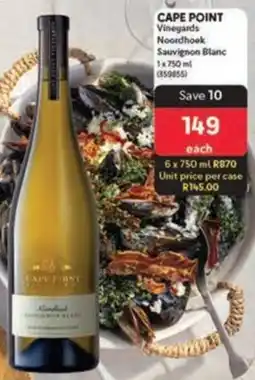 Makro CAPE POINT Vineyards Noordhoek Sauvignon Blanc offer