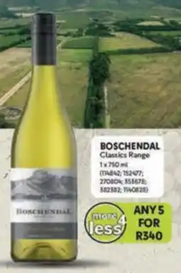 Makro BOSCHENDAL Classics Range offer