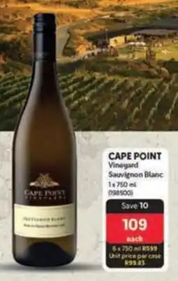 Makro CAPE POINT Vineyard Sauvignon Blanc offer