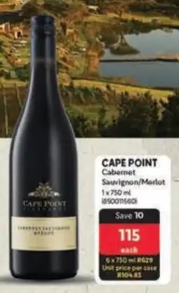 Makro CAPE POINT Cabernet Sauvignon/ Merlot offer