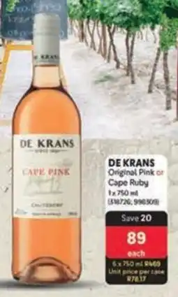 Makro DE KRANS Original Pink or Cape Ruby offer