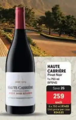 Makro HAUTE CABRIÈRE Pinot Noir offer