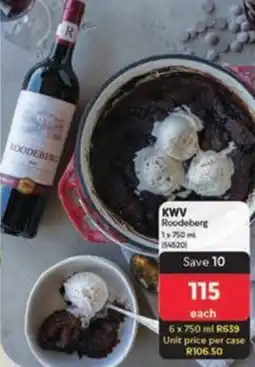 Makro KWV Roodeberg offer