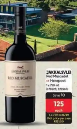 Makro JAKKALSVLEI Red Muscadel or Hanepoot offer