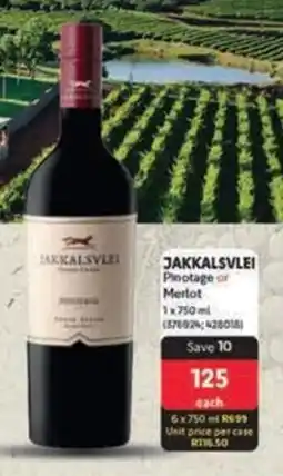 Makro JAKKALSVLEI Pinotage or Merlot offer