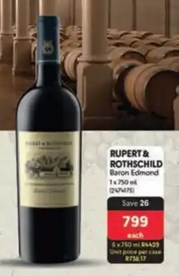 Makro RUPERT & ROTHSCHILD Baron Edmond offer