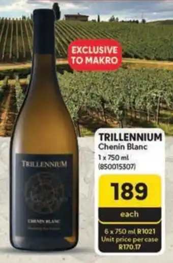 Makro TRILLENNIUM Chenin Blanc offer