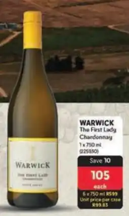 Makro WARWICK The First Lady Chardonnay offer
