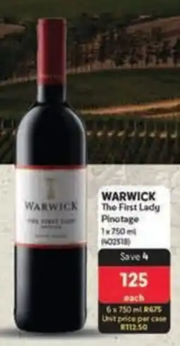 Makro WARWICK The First Lady Pinotage offer