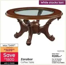 Bradlows Zanzibar Coffee Table offer