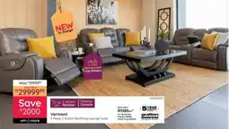 Bradlows Vermont 3 Action Reclining Lounge Suite offer