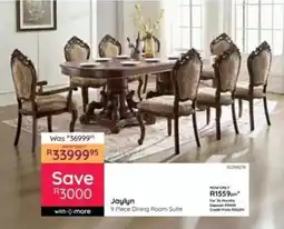 Bradlows Jaylyn Dining Room Suite offer
