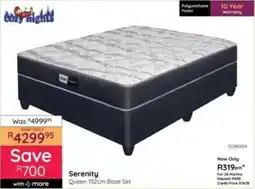 Bradlows Cozy Nights Serenity Queen Base Set offer