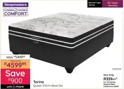 Bradlows Sleepmasters Torino Queen Base Set offer