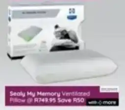 Bradlows Sealy My Memory Ventilated Pillow offer