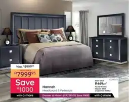 Bradlows Hannah Headboard & Pedestals offer