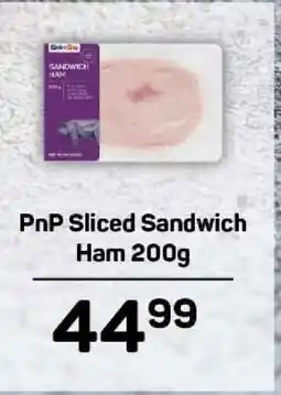 Pick n Pay PnP Sliced Sandwich Ham 200g offer