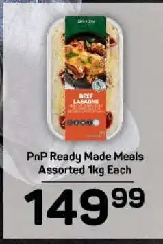 Pick n Pay PnP Ready Made Meals Assorted 1kg Each offer