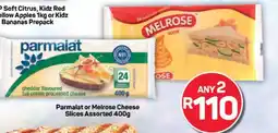 Pick n Pay Parmalat or Melrose Cheese Slices Assorted 400g offer
