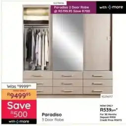 Bradlows Paradiso 3 Door Robe offer