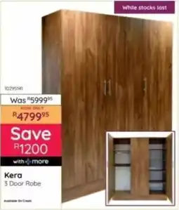 Bradlows Kera 3 Door Robe offer