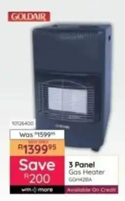 Bradlows GOLDAIR 3 Panel Gas Heater offer