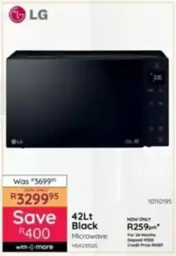Bradlows LG Black Microwave offer