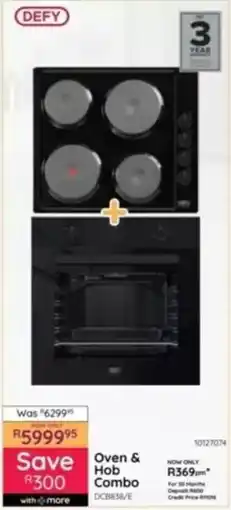 Bradlows Defy Oven & Hob Combo offer