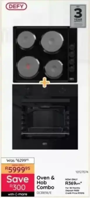 Bradlows Defy Oven & Hob Combo offer