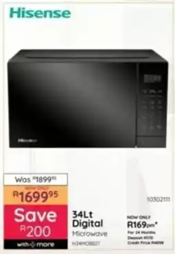 Bradlows Hisense Digital Microwave offer