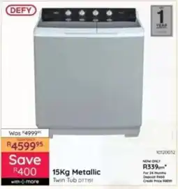 Bradlows Defy Metallic Twin Tub offer