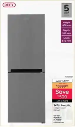 Bradlows Defy Metallic Fridge Freezer offer