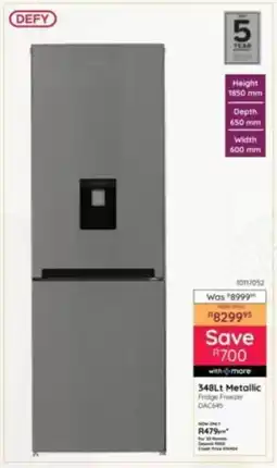 Bradlows DEFY Metallic Fridge Freezer offer