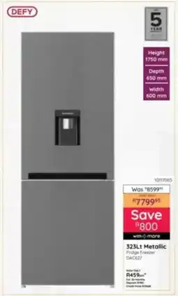 Bradlows DEFY Metallic Fridge Freezer offer