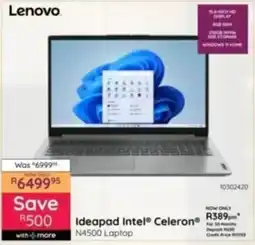 Bradlows Lenovo Ideapad Intel Celeron N4500 Laptop offer