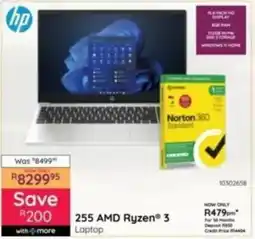 Bradlows HP 255 AMD Ryzen 3 Laptop offer
