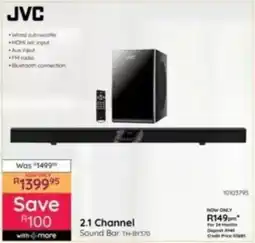 Bradlows JVC 2.1 Channel Sound Bar offer