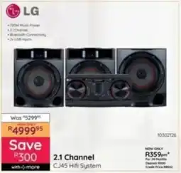 Bradlows LG 2.1 Channel CJ45 Hifi System offer
