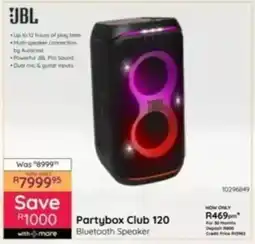 Bradlows JBL Partybox Club 120 Bluetooth Speaker offer