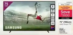 Bradlows Samsung 75" 190cm UHD Smart TV offer