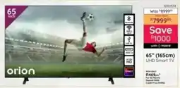 Bradlows Orion 65" 165cm UHD Smart TV offer