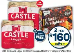 Pick n Pay Liquor Castle Lager Cans offer