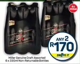 Pick n Pay Liquor Miller Genuine Draft Assorted Non-Returnable Bottles offer