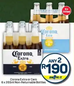 Pick n Pay Liquor Corona Extra or Cero Non-Returnable Bottles offer