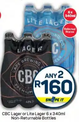 Pick n Pay Liquor CBC Lager or Lite Lager Non-Returnable Bottles offer