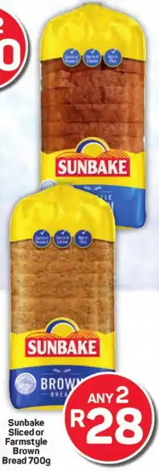 Pick n Pay Sunbake Sliced or Farmstyle Brown Bread offer
