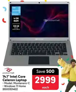 Makro Packard Bell 14.1" Intel Core Celeron Laptop offer