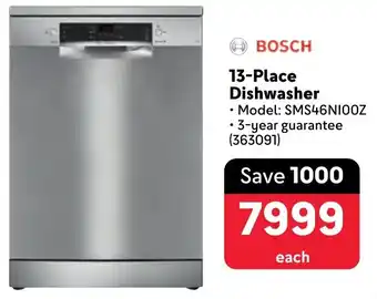 Makro BOSCH 13-Place Dishwasher offer
